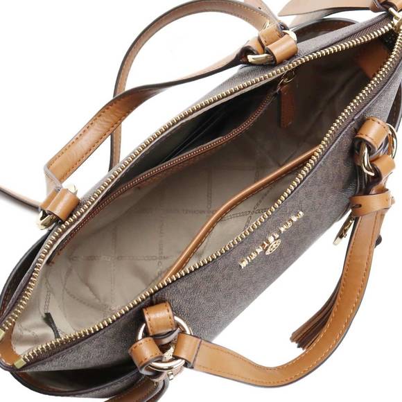 MICHAEL KORS NOMAD 30T0GNXT1B Tote Bag BRN-ACORN Brown Ladies - Picture 3 of 7